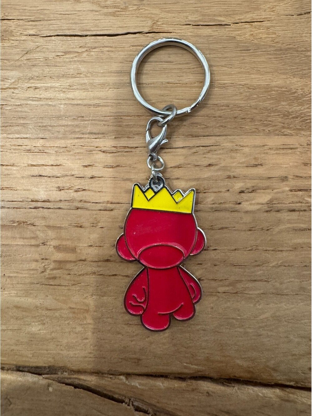KIDROBOT Munny Dunny King Keychain DESIGNER ART TOY Pink Yellow